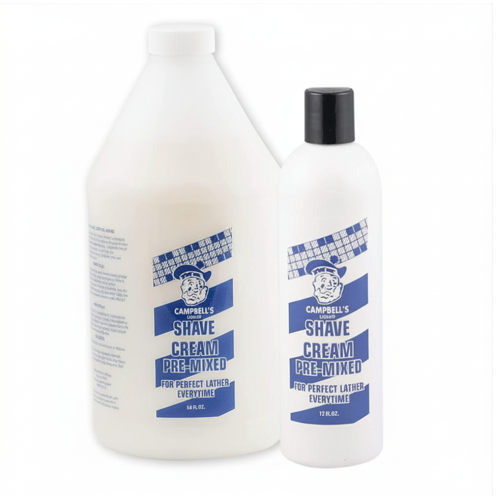 Campbell's Pre-mixed Liquid Lather Shave Cream – WB Barber Supply