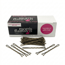 Box of Morris Flamingo hair pins with pins displayed in front