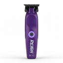Purple hair trimmer with 'Reign' branding on a white background