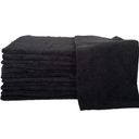 ProTex Micro4 Terry Large Towels - 80/20 Polyester/Polyamide - 16" x 28", 2.0lb/dz Black