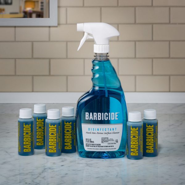 Barbicide Disinfectant Trigger Spray Bullet Kit – WB Barber Supply