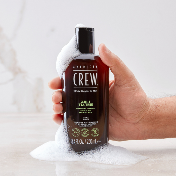 American Crew 3-in-1 Tea Tree Shampoo, Conditioner and Body Wash