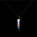 Barber Pole Light Up Necklace/Keychain