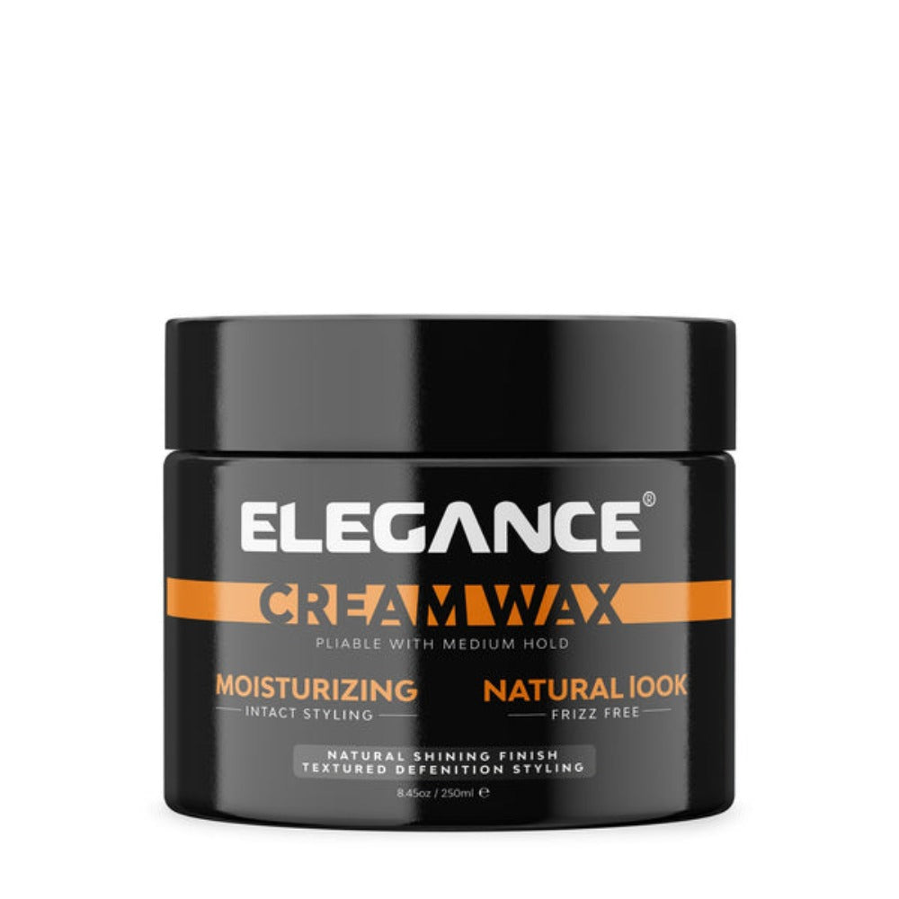 Elegance Hair Cream Wax - Pliable with Medium Hold (140ml or 250ml