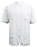 Vincent China Collar Jacket White