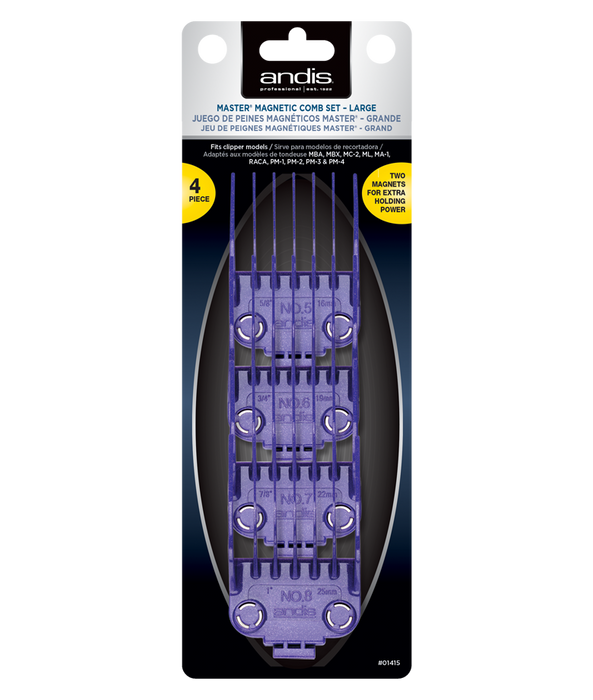 Andis Master Dual Magnet Large 4-Comb Set 01415