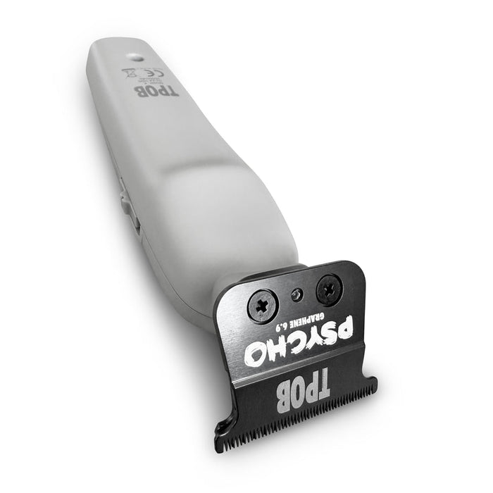 Hair clipper with 'Psycho' branding on a white background