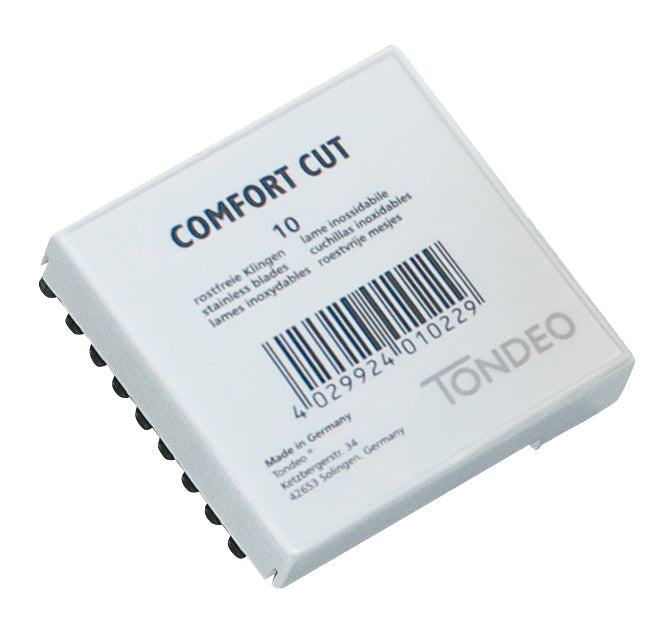 Tondeo Comfort Cut Razor Blades 10x10 Case