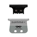 Gamma+ X-Pro Wide Stainless Steel with Black Diamond Carbon DLC The One Cutting Trimmer Blade Set #GP528SB