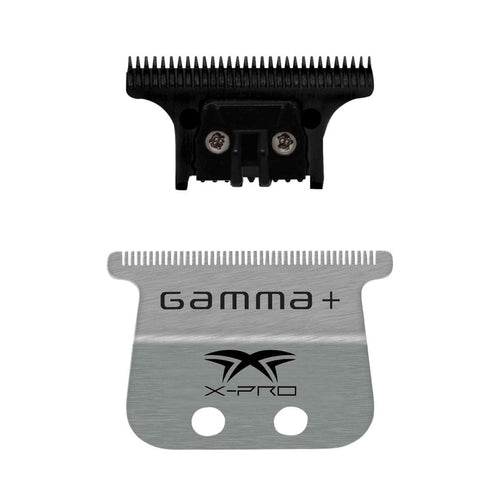 Gamma+ X-Pro Wide Stainless Steel with Black Diamond Carbon DLC The One Cutting Trimmer Blade Set #GP528SB
