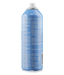 Blue aerosol can with white cap on a white background