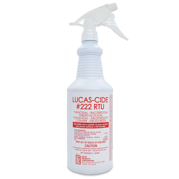 Lucas-Cide #222 RTU Ready to Use Disinfectant Quart