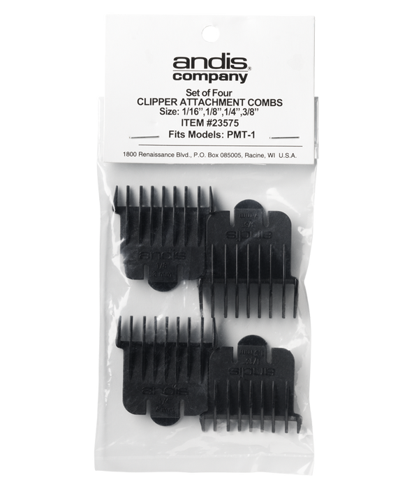 Andis Snap-On Blade Attachment Combs 4-Comb Set - 23575