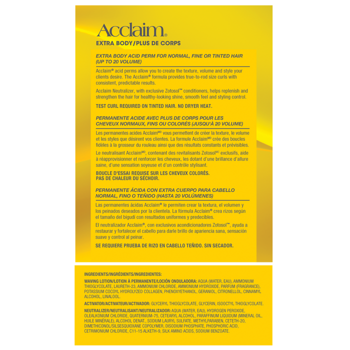 Acclaim Extra Body Acid Perm