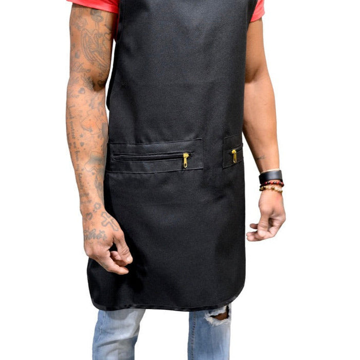 barber apron and cape set- barber apron- barber apron for men- barber apron designer- black barber apron-barber apron for sale - mens barber apron-apron for barbers -barber aprons -hair stylist aprons- best barber apron- hair cutting apron - the barber apron- king midas barber apron