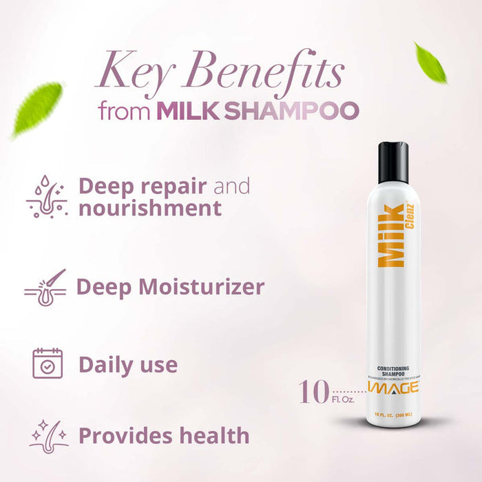 Image Milk Clenz Shampoo For Damaged Hair
