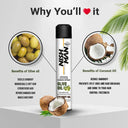 Nishman Olive Oil Hair Sheen Spray Infused with Coconut Oil 13.5 oz