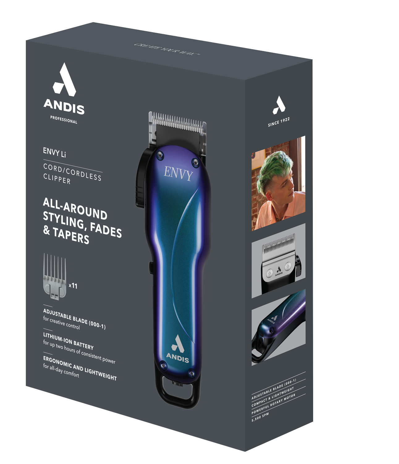 Andis Limited Edition Cordless Envy Li Galaxy Clipper 560968