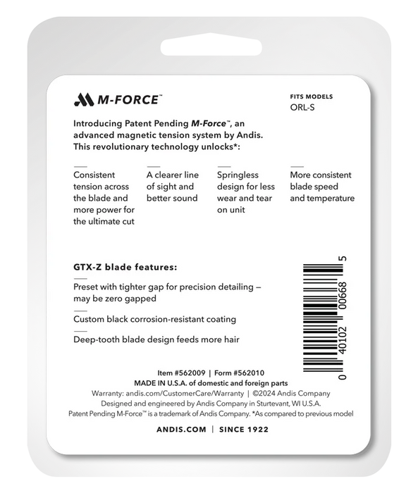 Cuchillas Andis GTX-Z M-Force