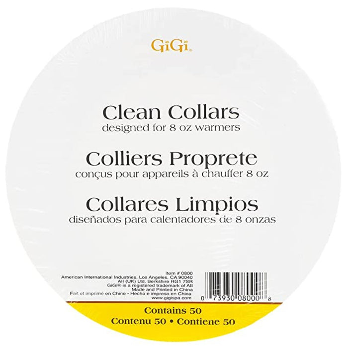 GiGi Clean Collars for 8 oz Wax Warmers - 50 Count