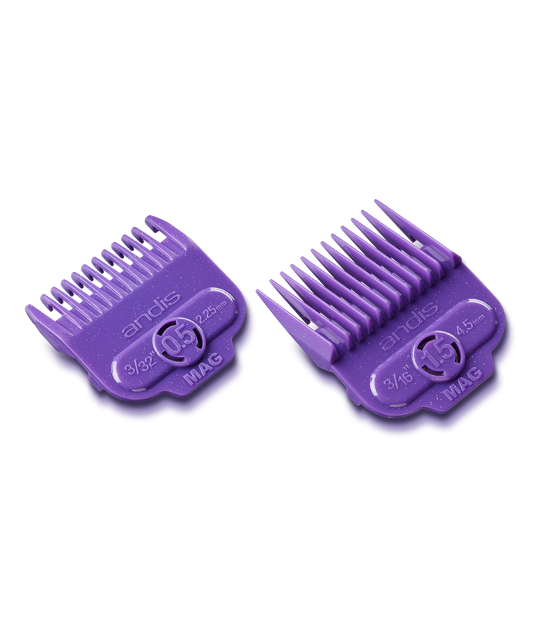 Andis Single Magnetic Comb Set Dual Pack 0.5 & 1.5 #66560 — Wb Barber 