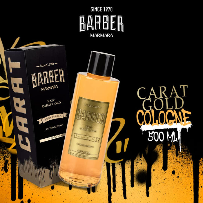 Marmara Barber Limited Edition XXIV Caret Gold Aftershave Cologne 500 ml