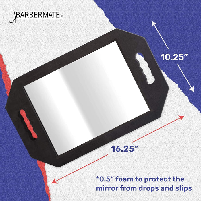 Espejo con marco de espuma BarberMate