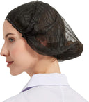 Safeko Unisex Polypropylene Bouffant Caps Black - 21", 144 PCS