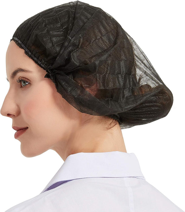 Safeko Unisex Polypropylene Bouffant Caps Black - 21"