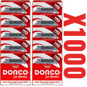Dorco Half Blade Single Edge (100 Count) DVB004 x 10 Packs - 1000 Blades