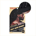 RED by Kiss Men's Elastic Band Silky Satin Braid Bonnet #HD213