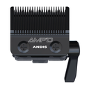 Black AMP'D ANDIS clipper blade with a side adjustment lever, shown on a plain white background.