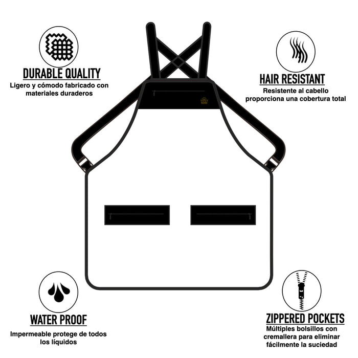 barber apron and cape set- barber apron- barber apron for men- barber apron designer- black barber apron-barber apron for sale - mens barber apron-apron for barbers -barber aprons -hair stylist aprons- best barber apron- hair cutting apron - the barber apron- king midas barber apron