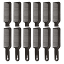 Scalpmaster Barber 8-1/2" Clipper Comb - Black #132 12 Pack