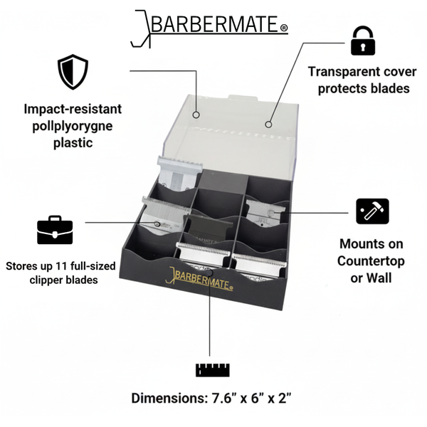BarberMate Pro Clipper Blade Rack – WB Barber Supply