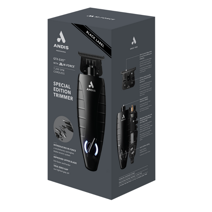 Andis Black Label GTX-EXO M-Force Special Edition Cordless Li Trimmer