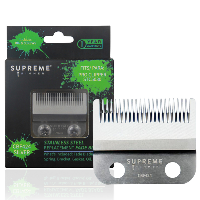 Cuchilla de acero para desvanecimiento Supreme Trimmer CBF424