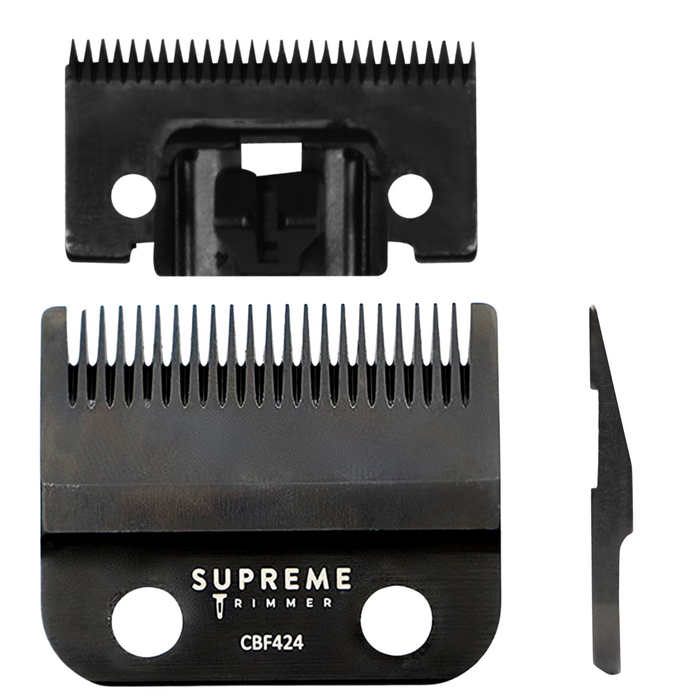 Cuchilla de acero Supreme Trimmer Fade para máquinas de cortar pelo #CBF424
