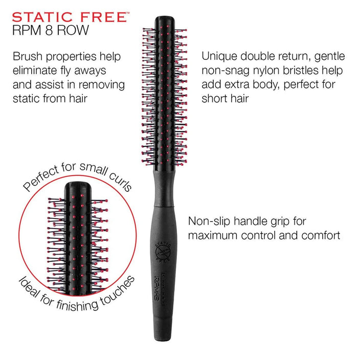 Cricket Static Free RPM 8 Row Brush