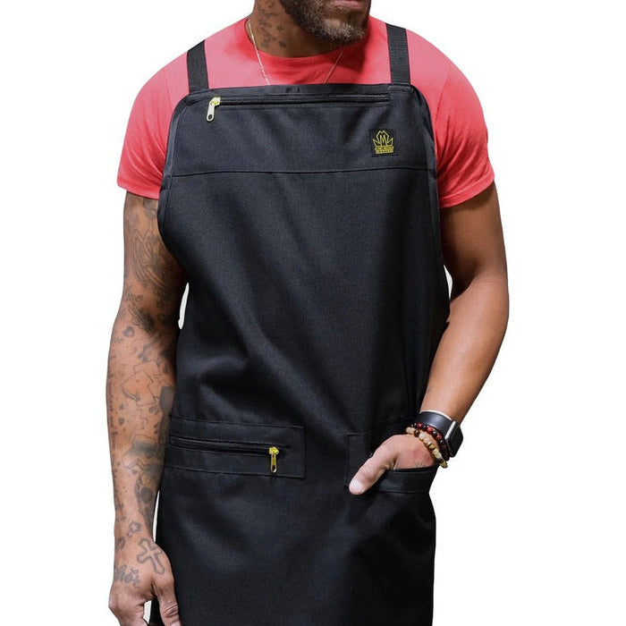 barber apron and cape set- barber apron- barber apron for men- barber apron designer- black barber apron-barber apron for sale - mens barber apron-apron for barbers -barber aprons -hair stylist aprons- best barber apron- hair cutting apron - the barber apron- king midas barber apron