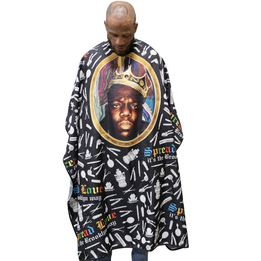 biggie cape- biggie barber cape- biggie smalls barber capes - barber capes- notorious big cape- king midas cape