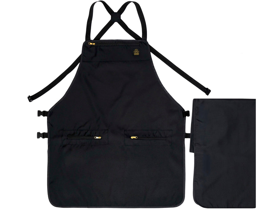 barber apron and cape set- barber apron- barber apron for men- barber apron designer- black barber apron-barber apron for sale - mens barber apron-apron for barbers -barber aprons -hair stylist aprons- best barber apron- hair cutting apron - the barber apron- king midas barber apron