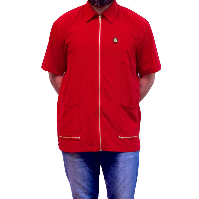 King Midas Barber Jacket (Red) — WB Barber Supply