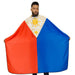 filipino barber cape- filipino Hair Cutting Cape - Filipino Flag Cape - filipino barber capes- Barber Capes- King Midas Capes