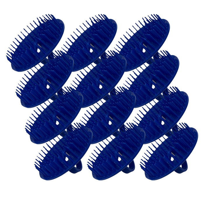 FMS Hair & Scalp Shampoo & Massage Brush Dozen Blue