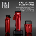 PRE ORDER NOW │ BaBylissPRO FXONE LO-PROFX High Performance Compact Clipper - Red #FX82RD