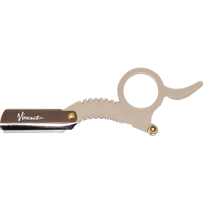 Vincent Finger Razor (Gold or Chrome) — WB Barber Supply