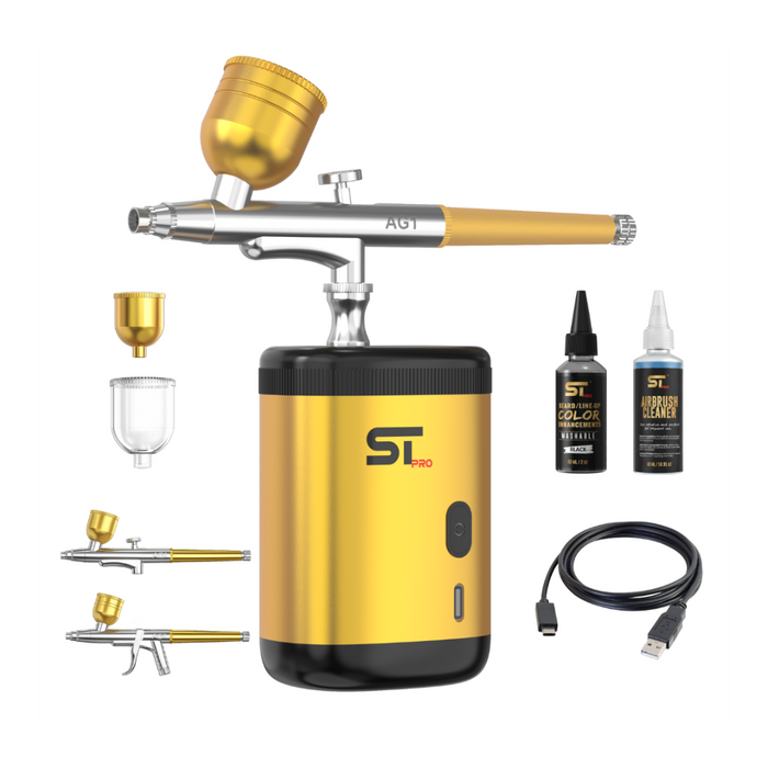 Supreme Trimmer Airbrush Gun Kit Gold