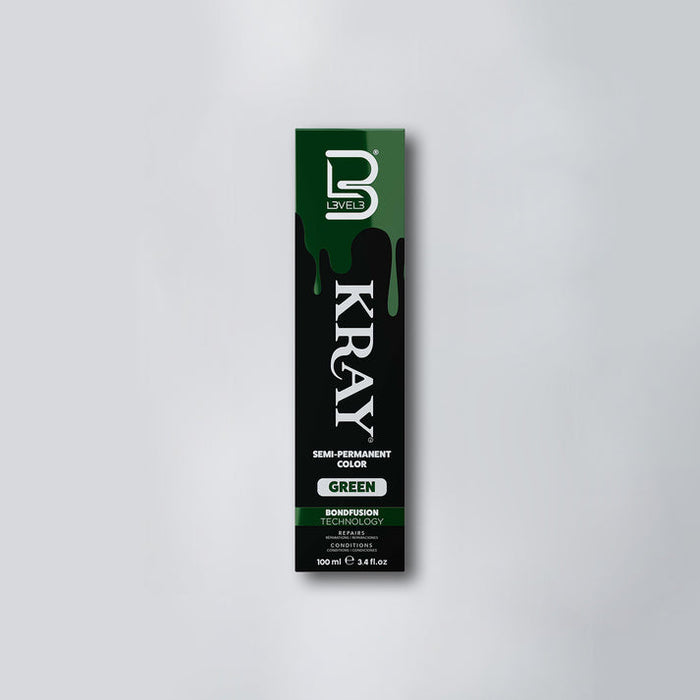 L3VEL3 KRAY Green Semi Permanent Hair Color