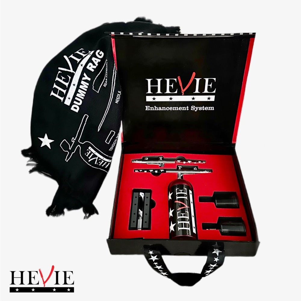Hevie Enhancement System 2.0 Compressor With Two Guns and a Dummy Ra